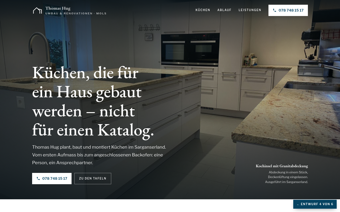 Entwurf 4: Katalog
